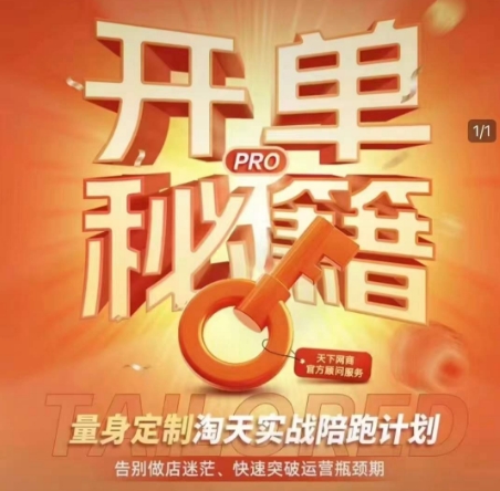 淘宝开单秘籍PRO，量身定制淘天实战陪跑计划，告别做店迷茫、快速突破运营瓶颈期互联网行业-互联网创业-创业网-知识创造价值 新生无限可能网创星球