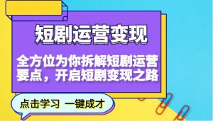 短剧运营变现，全方位为你拆解短剧运营要点，开启短剧变现之路互联网行业-互联网创业-创业网-知识创造价值 新生无限可能网创星球