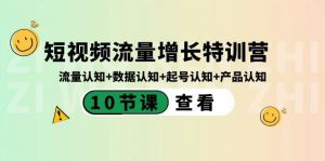 短视频流量增长特训营：流量认知+数据认知+起号认知+产品认知（10节课）互联网行业-互联网创业-创业网-知识创造价值 新生无限可能网创星球