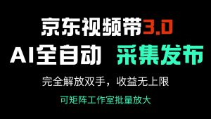 京东视频带货3.0，Ai全自动采集＋自动发布，完全解放双手，收入无上限...互联网行业-互联网创业-创业网-知识创造价值 新生无限可能网创星球