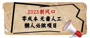 2025新风口，懒人必做项目，零成本无需人工，轻松上手无门槛互联网行业-互联网创业-创业网-知识创造价值 新生无限可能网创星球