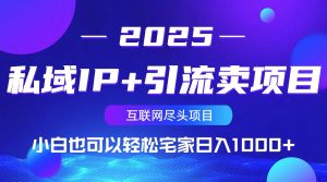 私域IP+引流卖项目，小白也可以做到轻松宅家日入1000+互联网行业-互联网创业-创业网-知识创造价值 新生无限可能网创星球