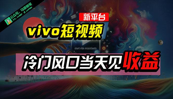 全新平台vivo短视频，新风口AI混剪无脑搬运，冷门风口当天见收益，7天…互联网行业-互联网创业-创业网-知识创造价值 新生无限可能网创星球
