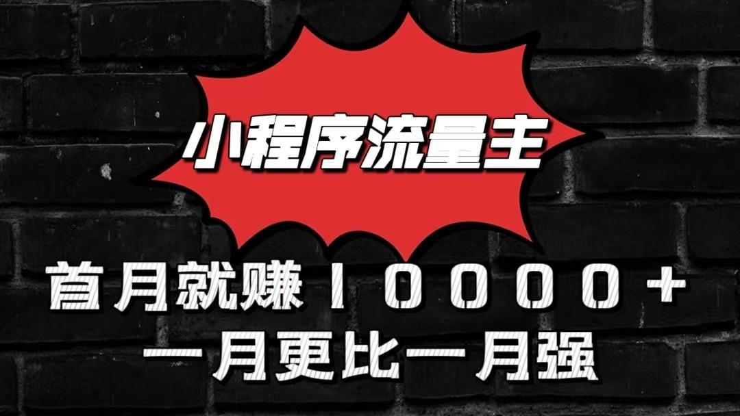小程序流量主首月就赚10000+，一月更比一月强！小本创业首选互联网行业-互联网创业-创业网-知识创造价值 新生无限可能网创星球