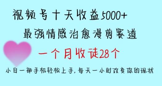 十天收益5000+，多平台捞金，视频号情感治愈漫剪，一个月收徒28个，小白一部手机轻松上手【揭秘】互联网行业-互联网创业-创业网-知识创造价值 新生无限可能网创星球