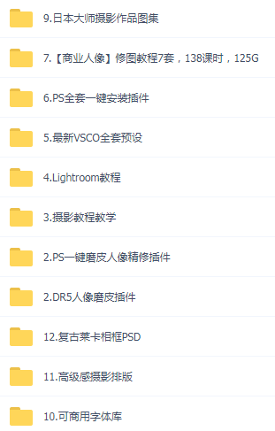 某宝买的杂乱PS LR教程预设摄影互联网行业-互联网创业-创业网-知识创造价值 新生无限可能网创星球