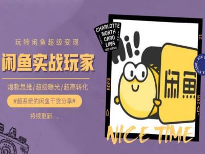 手把手教你0到1系统玩转闲鱼变现，爆款思维/超级曝光/超高转化互联网行业-互联网创业-创业网-知识创造价值 新生无限可能网创星球