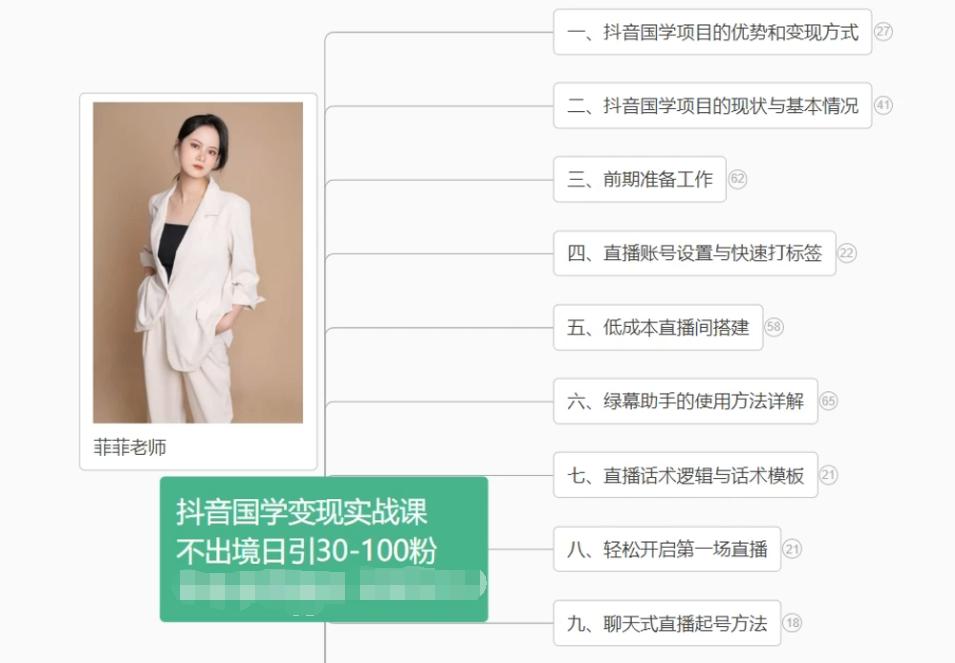 抖音国学变现项目：不出境日引30-100粉实战课程互联网行业-互联网创业-创业网-知识创造价值 新生无限可能网创星球