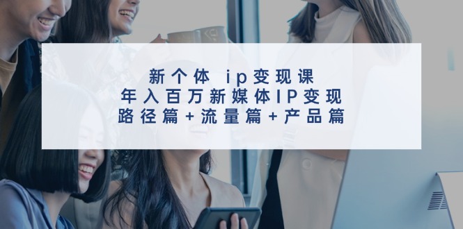 新个体ip变现课，年入百万新媒体IP变现，路径篇+流量篇+产品篇互联网行业-互联网创业-创业网-知识创造价值 新生无限可能网创星球