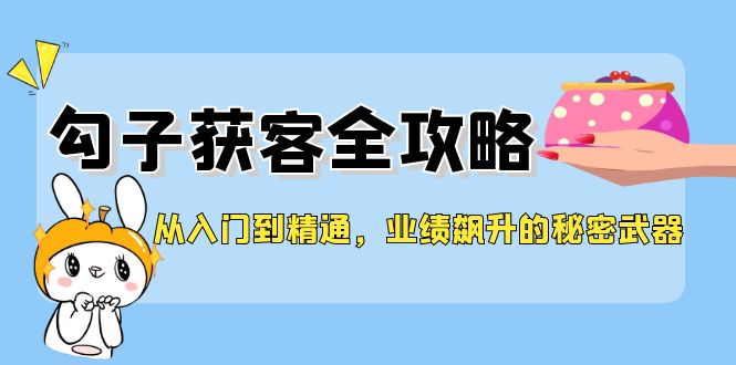 从入门到精通，勾子获客全攻略，业绩飙升的秘密武器互联网行业-互联网创业-创业网-知识创造价值 新生无限可能网创星球