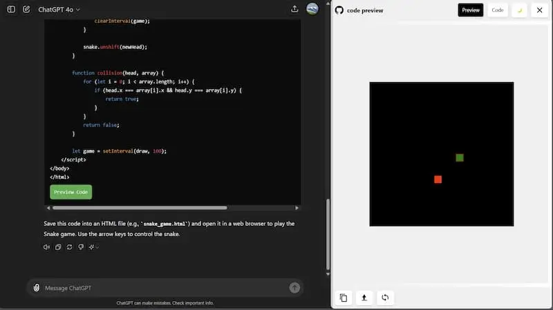 ChatGPT Code Preview｜AI编程预览工具互联网行业-互联网创业-创业网-知识创造价值 新生无限可能网创星球