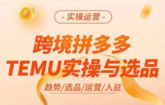 跨境拼多多TEMU实操与选品，多多temu跨境选品运营实操互联网行业-互联网创业-创业网-知识创造价值 新生无限可能网创星球