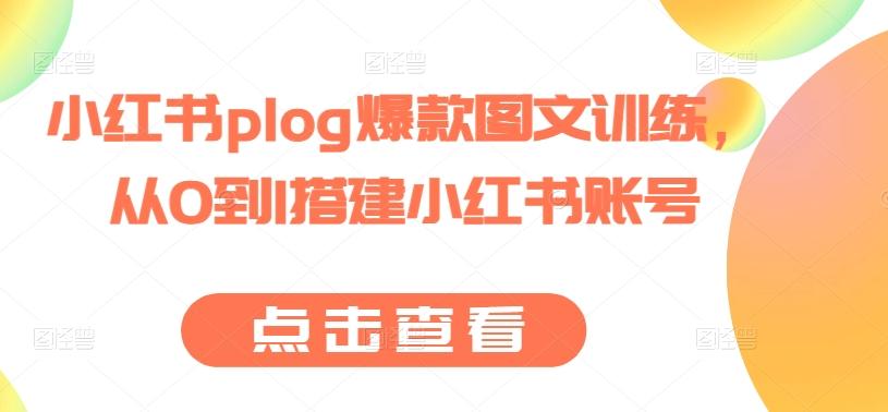 小红书plog爆款图文训练，从0到1搭建小红书账号互联网行业-互联网创业-创业网-知识创造价值 新生无限可能网创星球