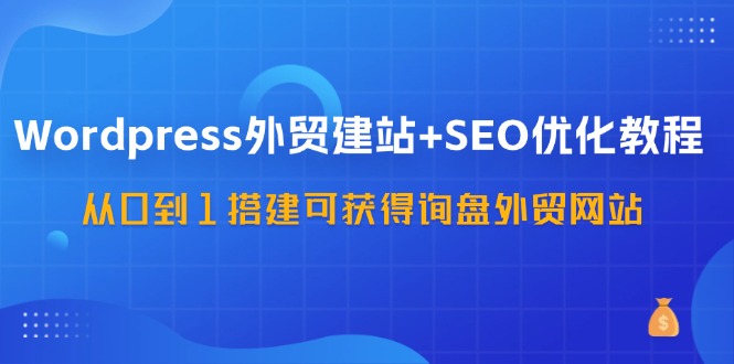 WordPress外贸建站+SEO优化教程，从0到1搭建可获得询盘外贸网站(57节课)互联网行业-互联网创业-创业网-知识创造价值 新生无限可能网创星球