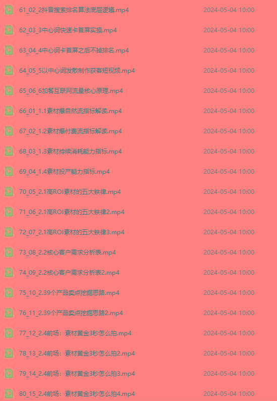 图片[4]互联网行业-互联网创业-创业网-知识创造价值 新生无限可能2024单品正价起号，直播素材投流选品：选品课+投流课+素材课+卡首屏/100节互联网行业-互联网创业-创业网-知识创造价值 新生无限可能网创星球