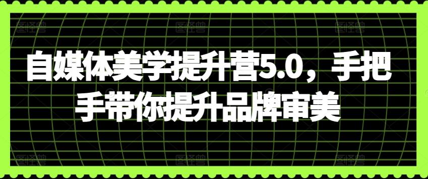 自媒体美学提升营5.0，手把手带你提升品牌审美互联网行业-互联网创业-创业网-知识创造价值 新生无限可能网创星球