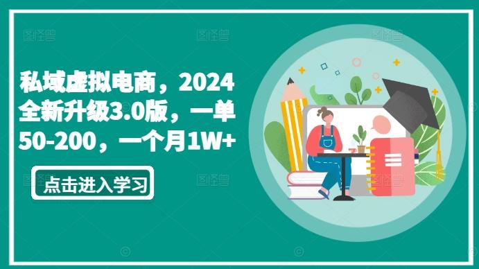 私域虚拟电商，2024全新升级3.0版，一单50-200，一个月1W+【揭秘】互联网行业-互联网创业-创业网-知识创造价值 新生无限可能网创星球