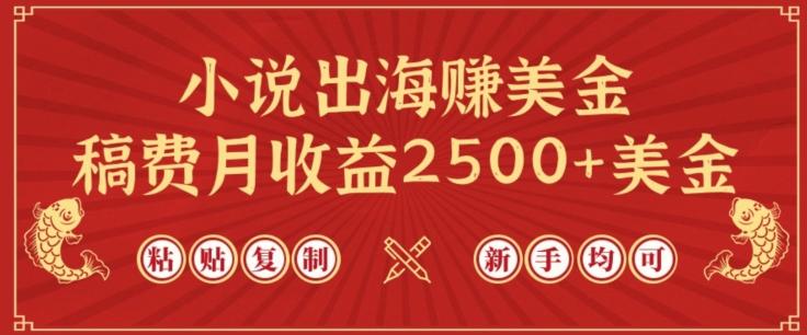 小说出海赚美金，稿费月收益2500+美金，仅需chatgpt粘贴复制，新手也能玩转【揭秘】互联网行业-互联网创业-创业网-知识创造价值 新生无限可能网创星球