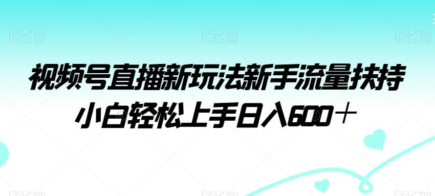 视频号直播新玩法新手流量扶持小白轻松上手日入600＋【揭秘】互联网行业-互联网创业-创业网-知识创造价值 新生无限可能网创星球