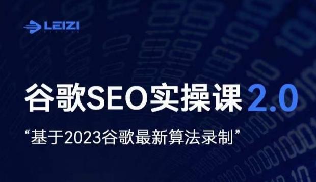 雷子·谷歌SEO 2.0实战课，独立站询盘自由必备，基于2023谷歌最新算法录制互联网行业-互联网创业-创业网-知识创造价值 新生无限可能网创星球