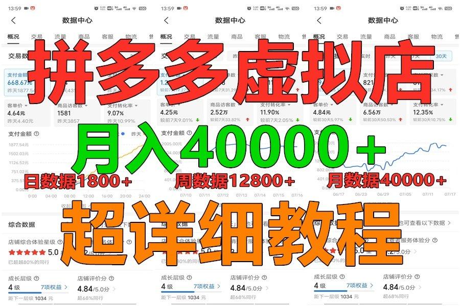 拼多多虚拟电商训练营月入40000+，全网最详细，你做你也行，暴利稳定长久互联网行业-互联网创业-创业网-知识创造价值 新生无限可能网创星球