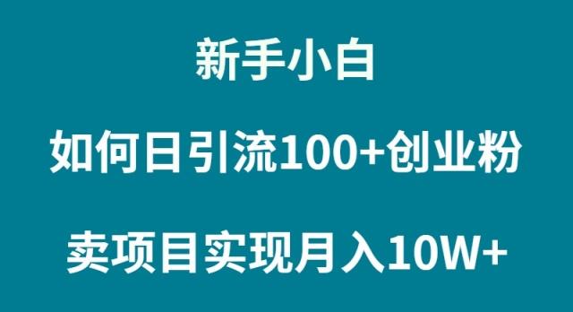 (9556期)新手小白如何通过卖项目实现月入10W+互联网行业-互联网创业-创业网-知识创造价值 新生无限可能网创星球